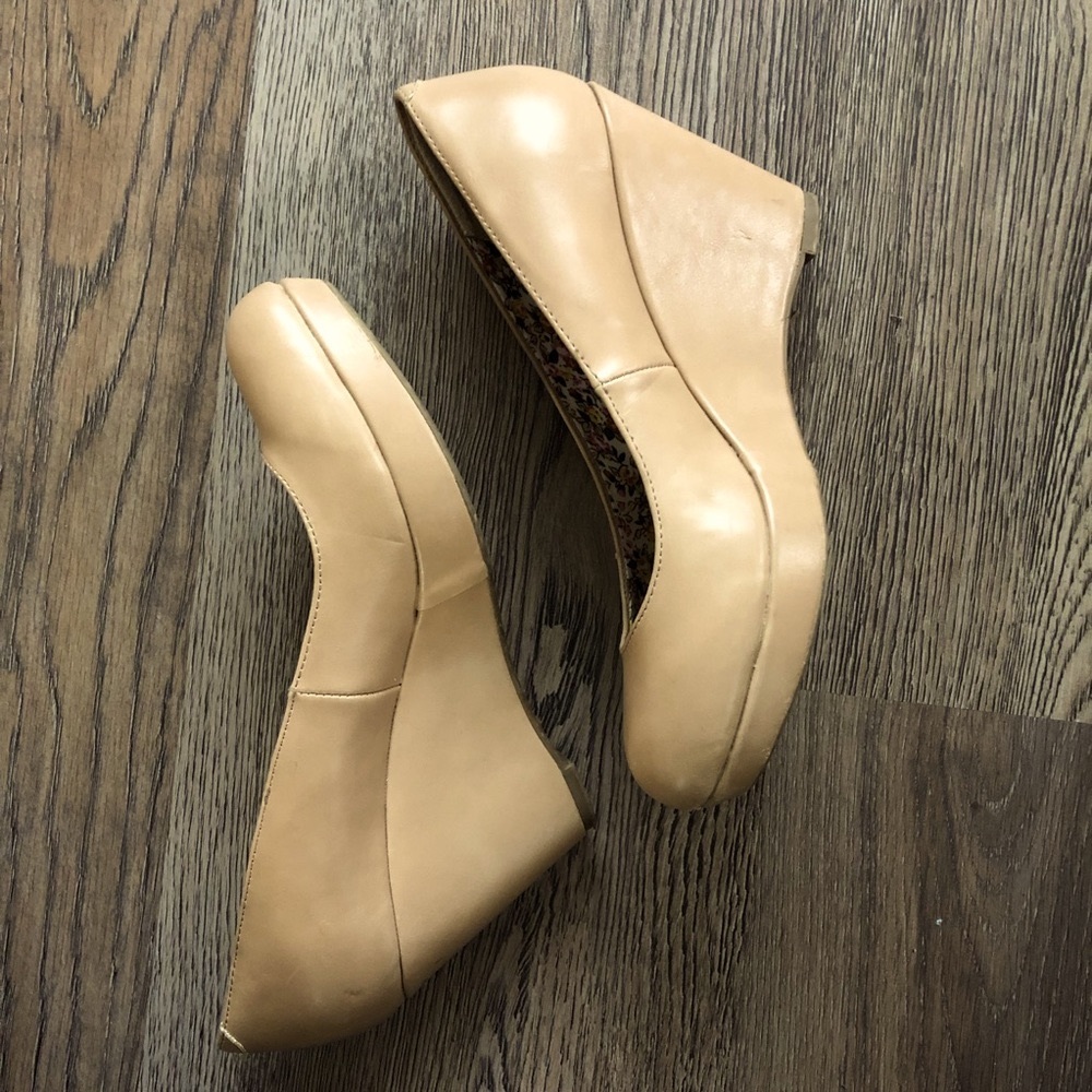 Nude Wedge Heels Size 8